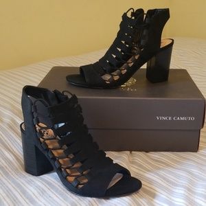 Vince Camuto Briaz Leather Stretch Sandals